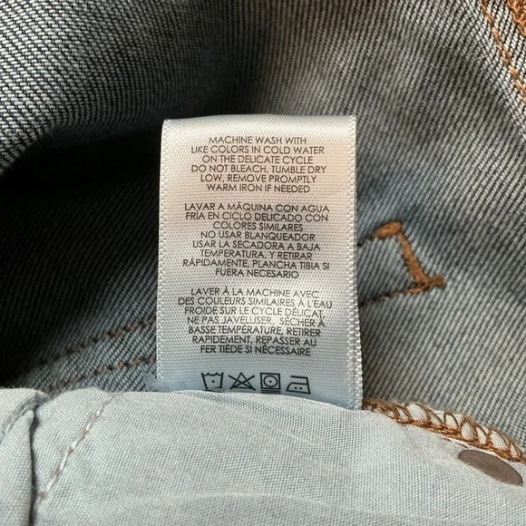 Cabi Jeans Womens 12 Blue New Crop Skinny Denim Ankle Cropped Mid Rise Zip Fly - Picture 7 of 7